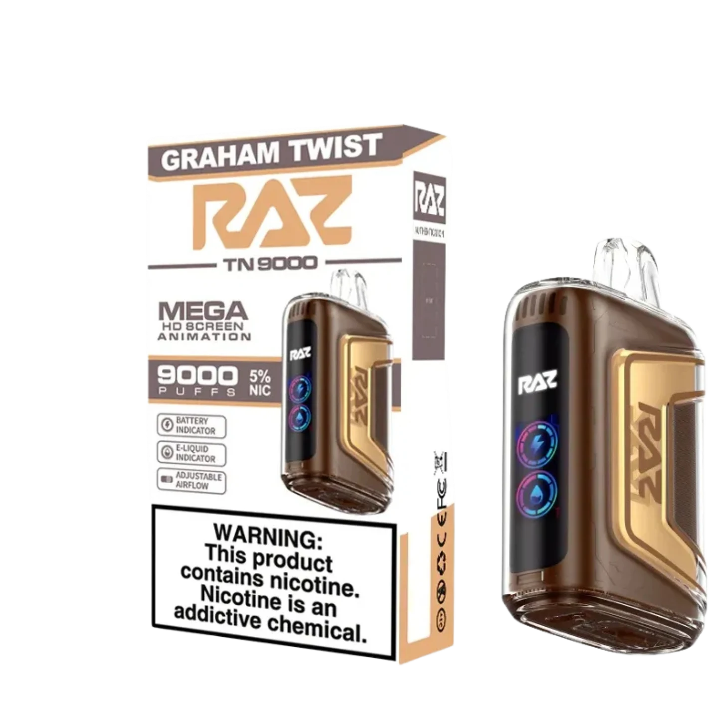 Raz TN 9000 Puffs Graham Twist